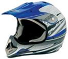 Шлем мотоциклетный кроссовый Bailide синий BLD-110 blue